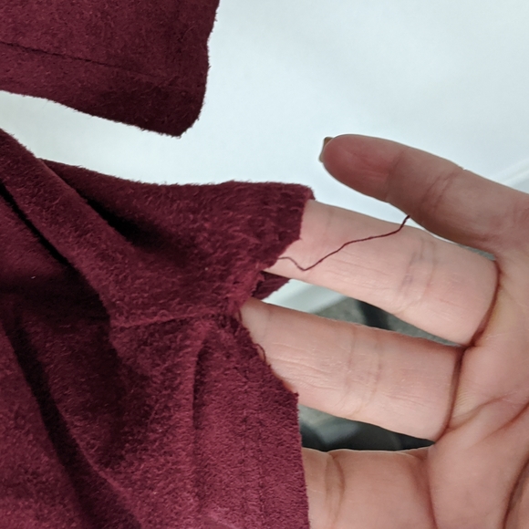Windsor Wine Velvet Dress Medium - Picture 3 of 6